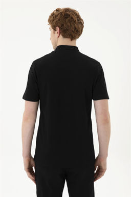 Мужская черная базовая футболка - U.s. polo assn фото 5