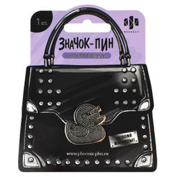 Значок-пин арт. 71133 / 50 СЕРЕБРЯНЫЙ УТЕНОК