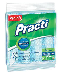 Универсальная тряпка Practi 35x35cm, 5 шт - Paclan фото 2