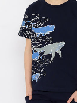 CRB wear/CSKB 63790-41-402 Футболка для мальчика,темно-синий/Ex.Cherubino  фото 4