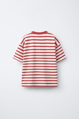 STRIPED PATCH T-SHIRT - Zara фото 2