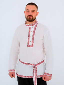 Косоворотка Белая(кр.тесьма)