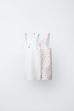 PACK DOS CAMISETAS CORAZONES / Crudo