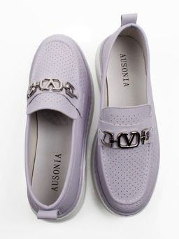 06-YE286-3 PURPLE Туфли женские (натуральная кожа)