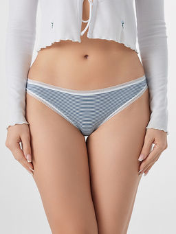 Цена за 2 штуки! Трусы слипы женские в полоску - Mark formelle фото 2