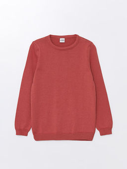 Bisiklet Yaka Uzun Kollu K?z ?ocuk Triko Kazak