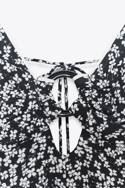 FLORAL PRINT MIDI DRESS - Zara фото 10