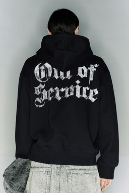 Sudadera con capucha y estampado Loose Fit - H&m фото 3