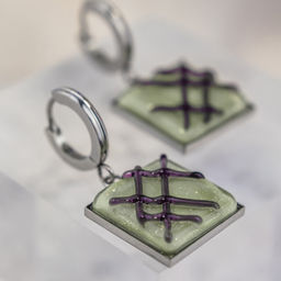 Серьги из муранского стекла TARTAN DESIGN LS3560 - Vloes фото 3