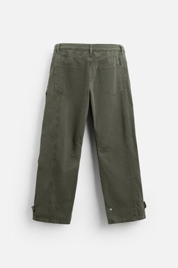 CARGO POCKET DENIM TROUSERS - Zara фото 17