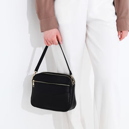 Сумка кросс-боди на молнии, цвет чёрный - Simaland фото 9