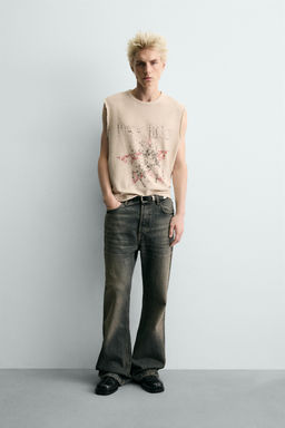 CONTRAST PRINT KNIT T-SHIRT - Zara фото 9