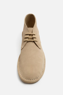 LEATHER ANKLE BOOTS - Zara фото 3