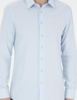 A__k Mavi Slim Fit Uzun Kollu G_mlek - Pierre cardin фото 6