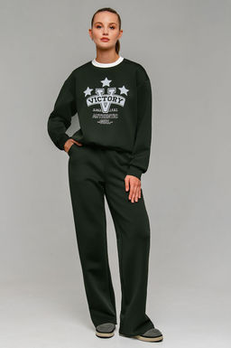 Арт. 2804 Костюм с брюками женский 44-50(4 шт) Цвет:хаки