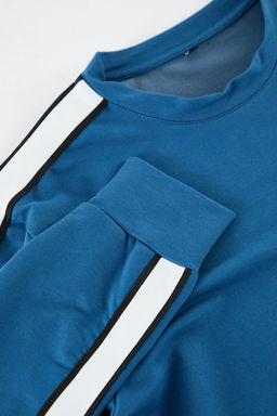 TRENDYOL MAN Indigo Regular/Normal Kesim Bisiklet Yaka Uzun Kollu Biyeli Sweatshirt TMNSS20SW0074 - Trendyolmilla фото 2