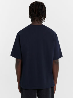 Футболка мужская синяя со снеговиком неви +печать 111772 - Mark formelle фото 4