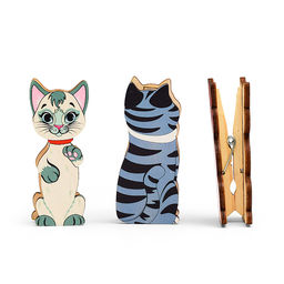 Набор счетного материала на прищепках "Кошки на заборе"