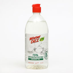 Средство для мытья посуды Mister DEZ organic oil, эко гель, без красителей, без запаха, 1 л