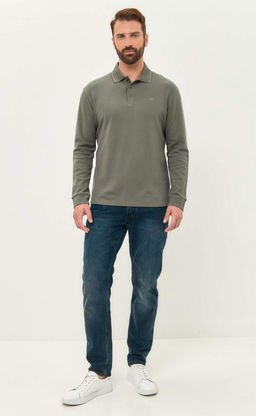 Поло д/р F421-07-702 olive - Fine joyce фото 2