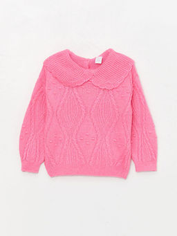 Bebe Yaka Uzun Kollu K?z Bebek Triko Kazak - Waikiki фото 3