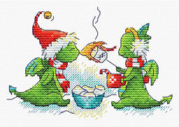 Набор для вышивания М.П.Студия М-755 Заходи на огонёк 9 х 13 см