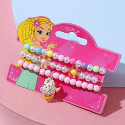 Набор детских браслетов «Выбражулька» трио, d=5 см. единорог с пирожным, цветные