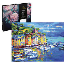 Набор для творчества Картина по номерам арт. 67942 / 24 ИТАЛЬЯНСКАЯ РИВЬЕРА, размер: 30х40 см, (20 ц
