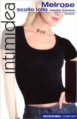 MELROSE футболка жен с коротк/рукавом глубоким вырезом INTIMlDEA - Intimidea фото 2