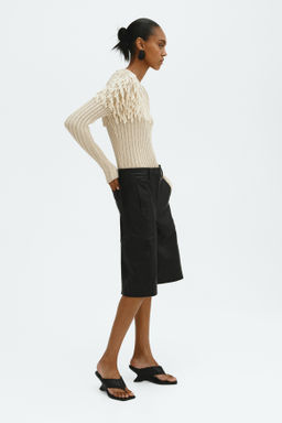 Top en punto acanalado con flecos - H&m фото 5