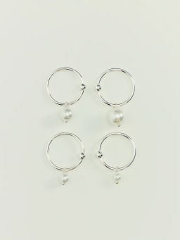 Набор колец с искусственным жемчугом ZR2605060324-7 / Zarina