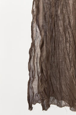 CREASED-EFFECT RAMIE TUNIC DRESS - Zara фото 7