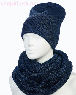 55400-1 Комплект женский (колпак+снуд) (56-58)