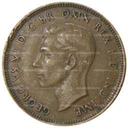 Монета 1/2 пенни 1938 года Австралия