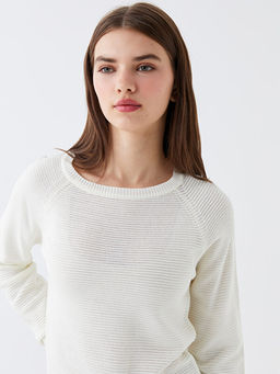 Bisiklet Yaka D?z Uzun Kollu Kad?n Triko Kazak - Waikiki фото 2