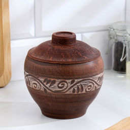 Горшок для жаркого «Ангоб», 0.55 л., 10×12×12 см