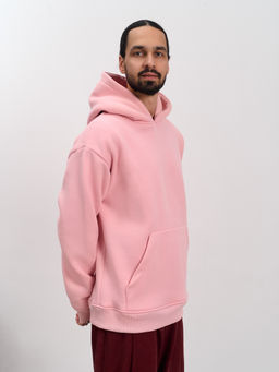 Толстовка мужская с капюшоном "Вasic" розовый