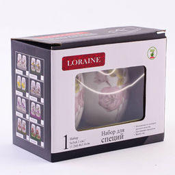 60261 Набор для специй 3пр Розовый сад доломит LR (х72) - Mayer&boch фото 3