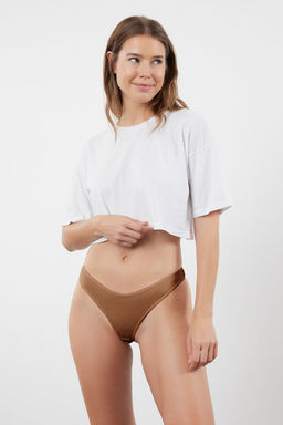 TRENDYOLMILLA Cok Renkli 5li Paket Fitilli Tanga Orme Kulot THMSS24KU00045  фото 18