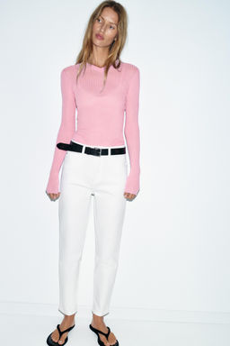 Z.01 HIGH-WAIST MOM FIT JEANS - Zara фото 9