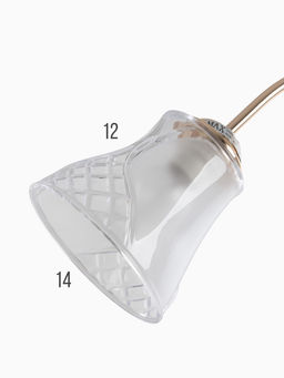 Люстра 12276/2FGD, 2×40 Вт, E27, 60×18×23 см, золото