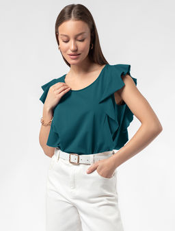 VILATTE / Топ с воланами  фото 4