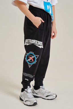 Брюки трикотажные 7/8 Черный