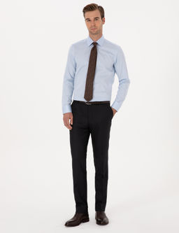 A__k Mavi Slim Fit Uzun Kollu Basic G_mlek - Cacharel фото 4