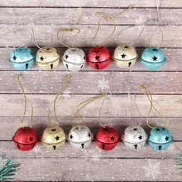 Бубенчики, набор 12 шт., размер 1 шт. - 3 х 3 см