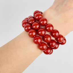 Бусины для рукоделия из Сердолика (32 бусины) - Радуга самоцветов фото 2