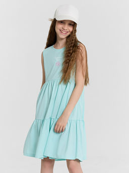 Платье для девочек голубое - Mark formelle фото 5