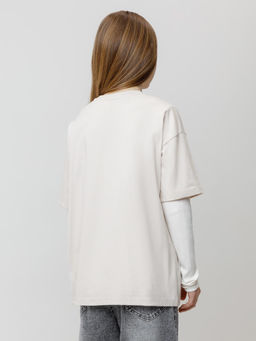 КР 302871/бежевый 4002 к623 фуфайка (футболка) для дев - Crockid фото 3