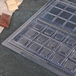 Цена за 10 шт. Форма для шоколада Дольки, пластик, 26.5?21?1 см, 2 ячейки 17.5?10.5, прозрачная - Simaland фото 3