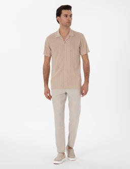 Bej Carrot Fit Kanvas Pantolon - Cacharel фото 3